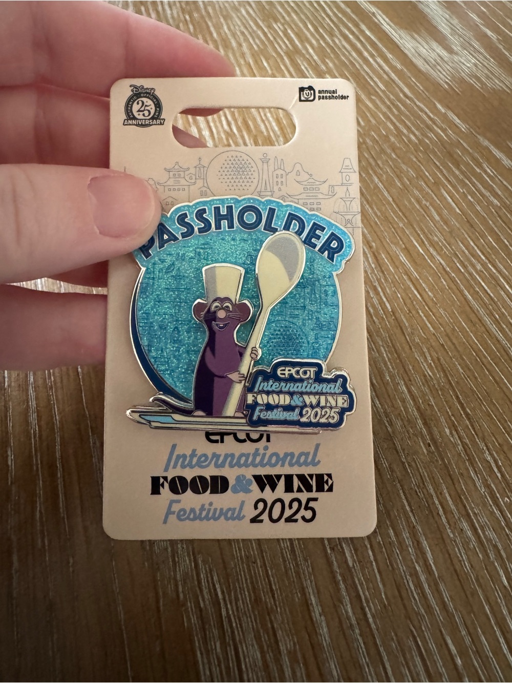 2025 Disney Epcot Food & Wine Festival Chef Remy Spoon Passholder LE 5000 Pin